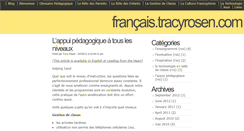 Desktop Screenshot of francais.tracyrosen.com