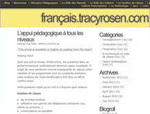 Tablet Screenshot of francais.tracyrosen.com